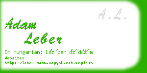 adam leber business card